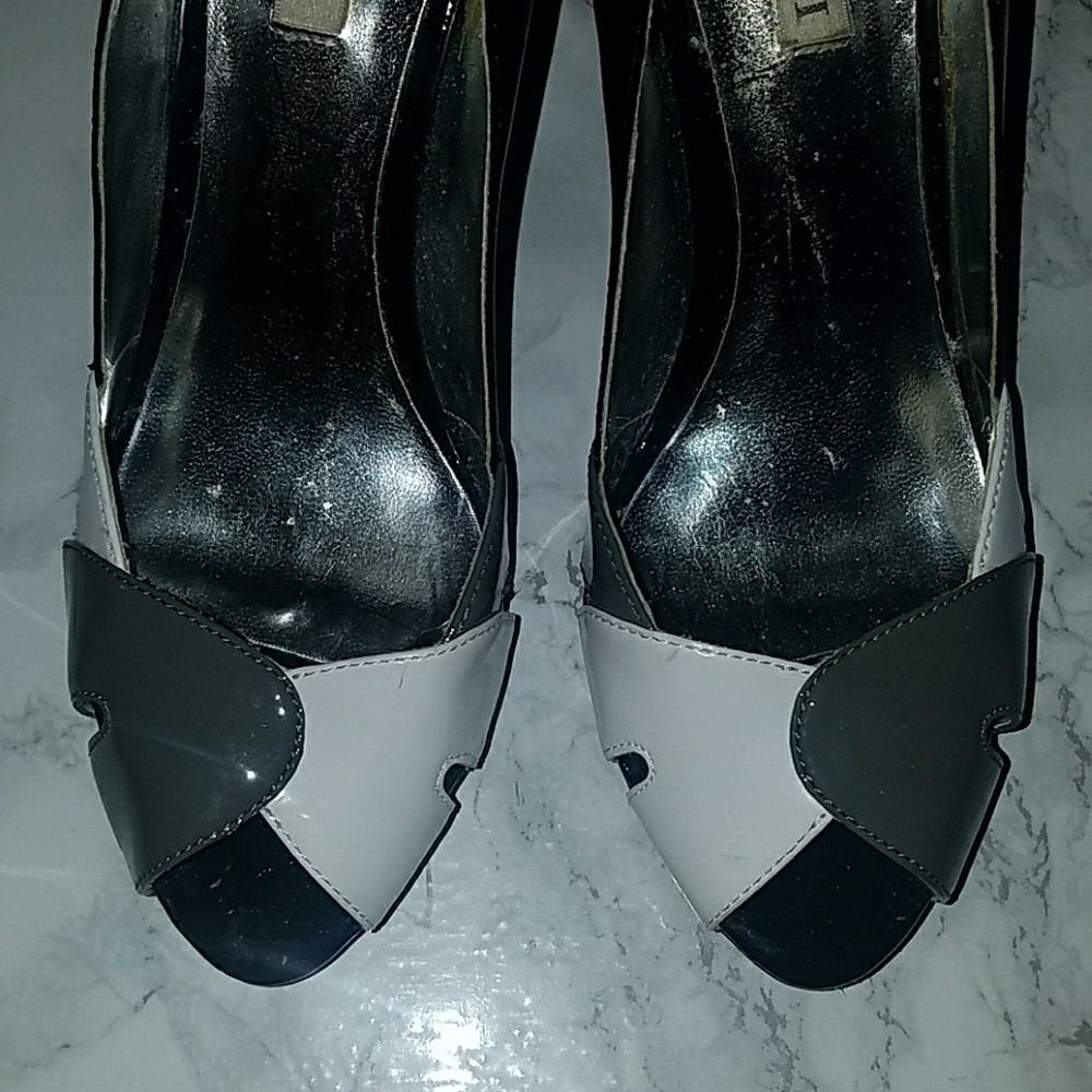 Patent Leather Open-toe Heels